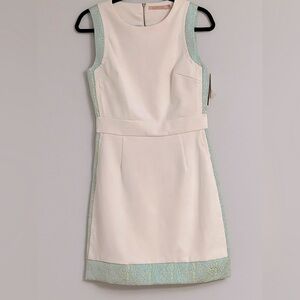 Gibson Latimer White and Green Dress